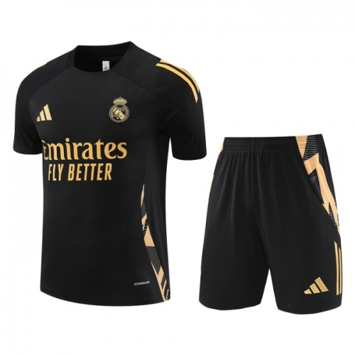 Ensemble Maillot Real Madrid Pre-Match 2024-25 Noire Enfant Ensemble Maillot Real Madrid Pre-Match 2024-25 Noire Enfant